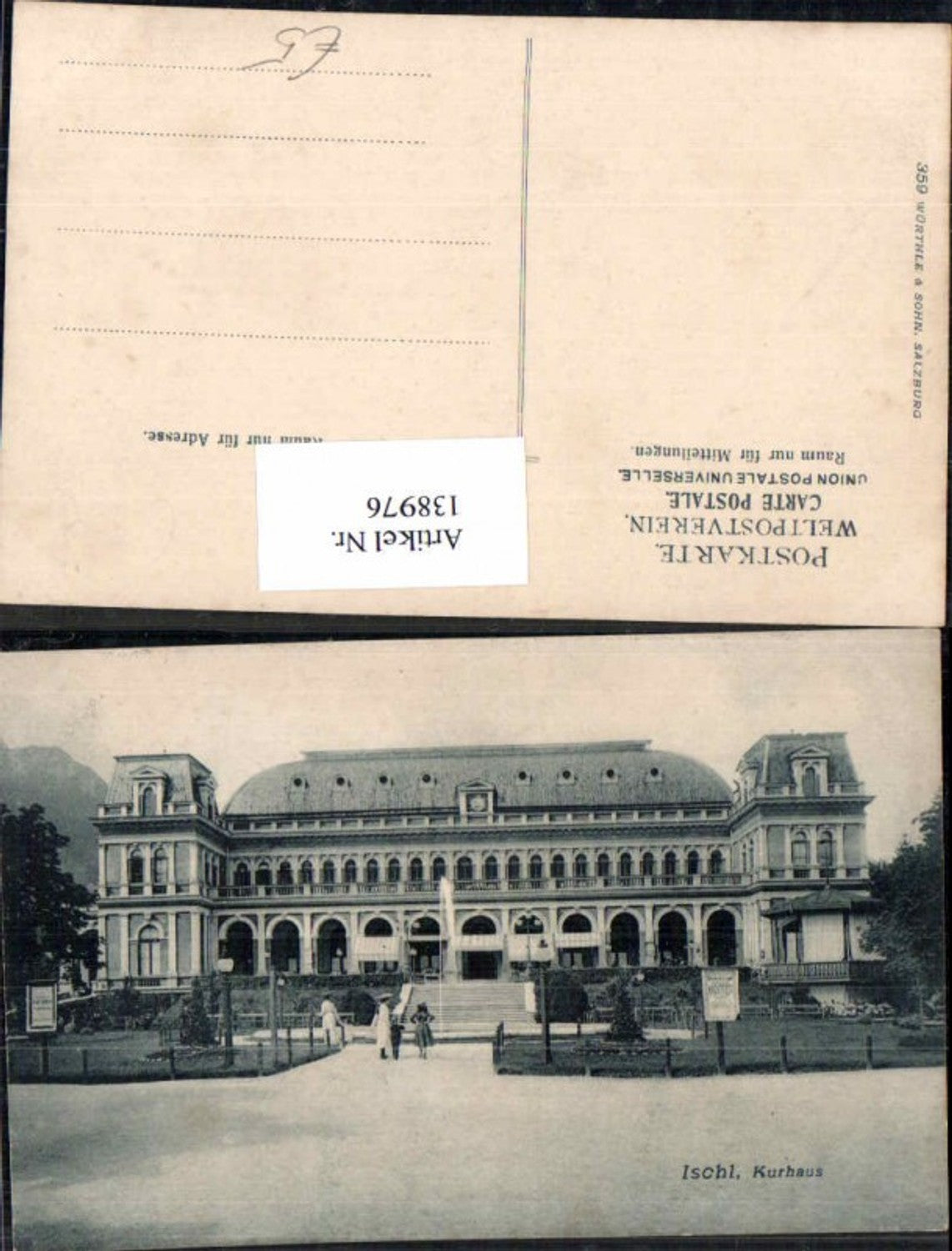 138976,Ischl am Traunsee Kurhaus 1905