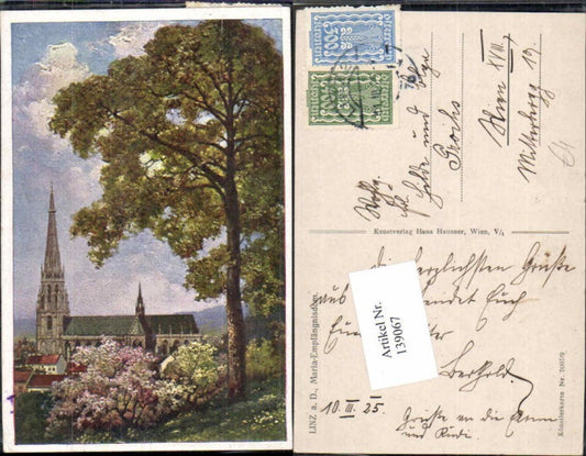 139067,Linz a.d. Donau Maria Empfängnis Dom Künstlerkarte 7007-9