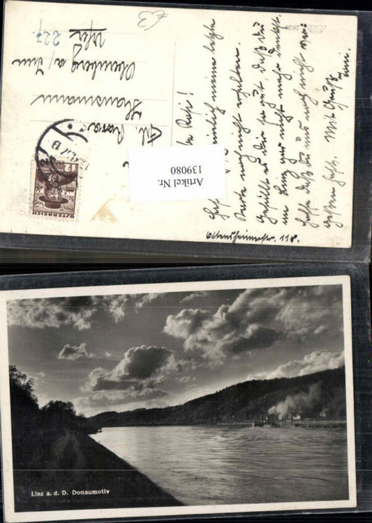 139080,Linz a.d. Donau Donaumotiv Puchenau Dampfer