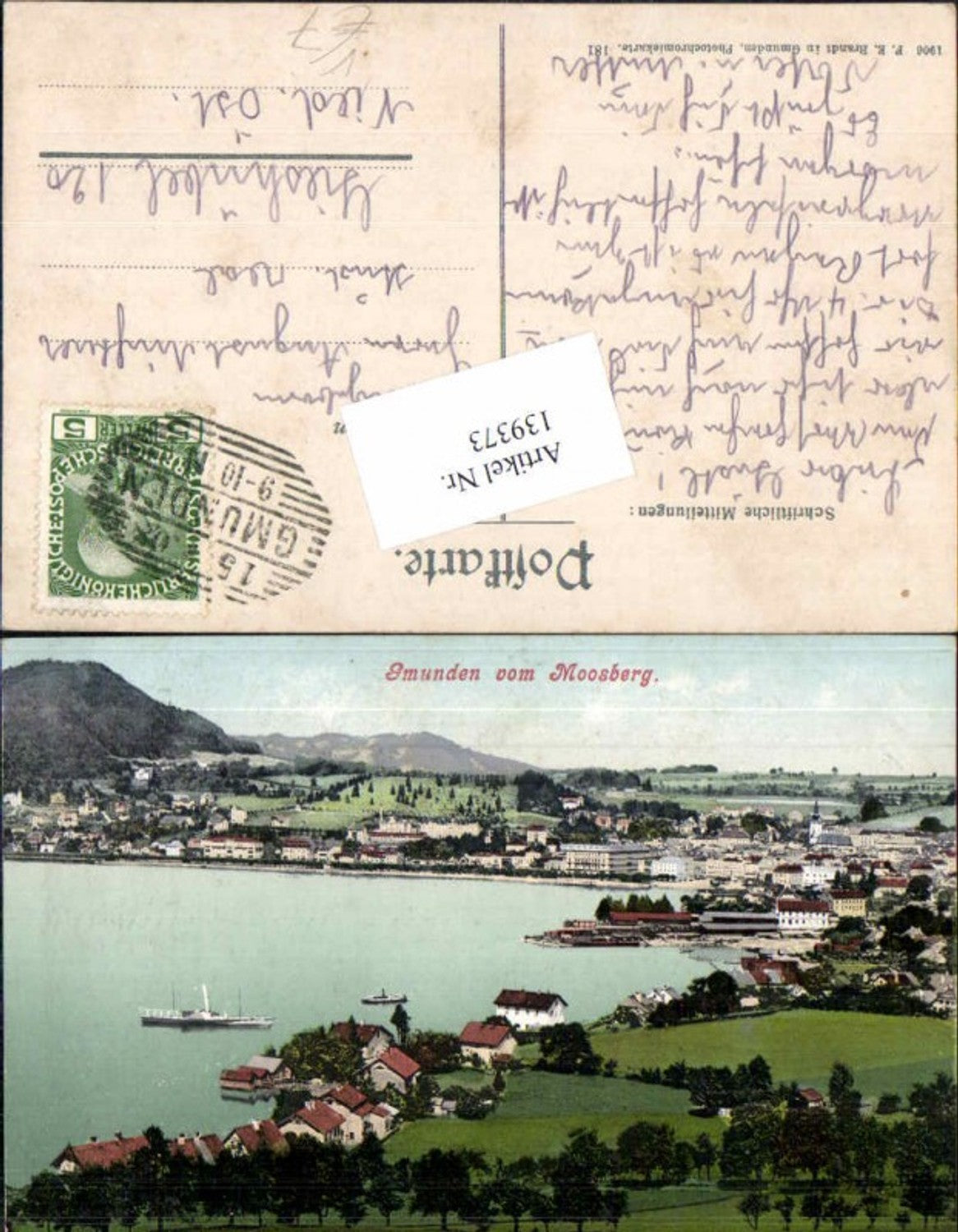 139373,Gmunden vom Moosberg pub Brandt 181