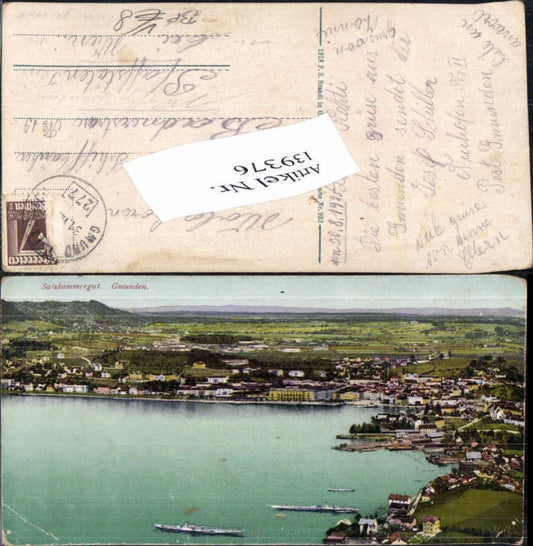 139376,Salzkammergut Gmunden am Traunsee Brandt 932 Bahnpost 277
