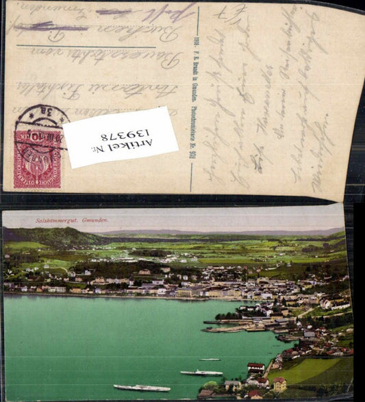 139378,Salzkammergut Gmunden am Traunsee Brandt 932