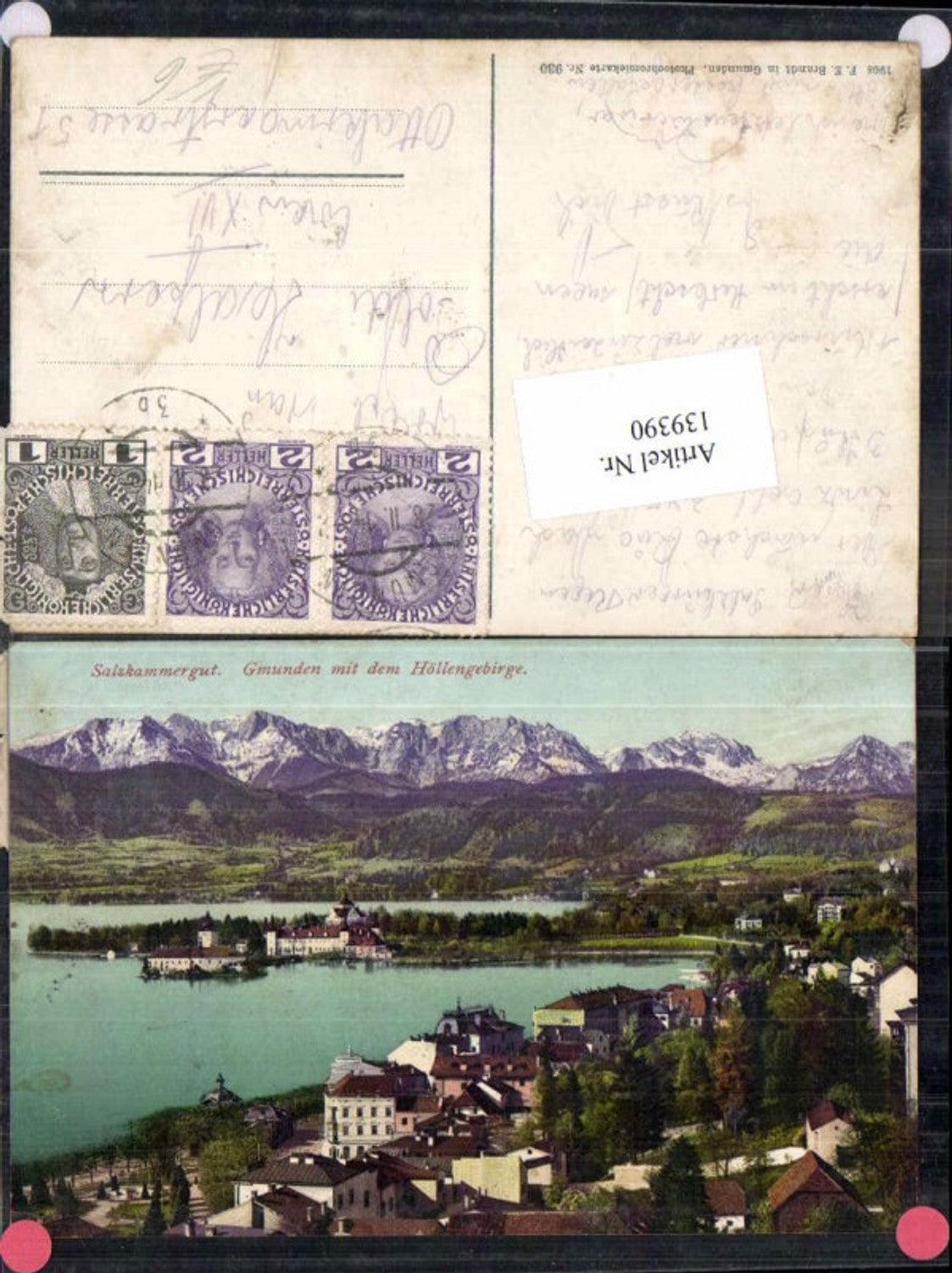 139390,Salzkammergut Gmunden m. Höllengebirge Brandt 930