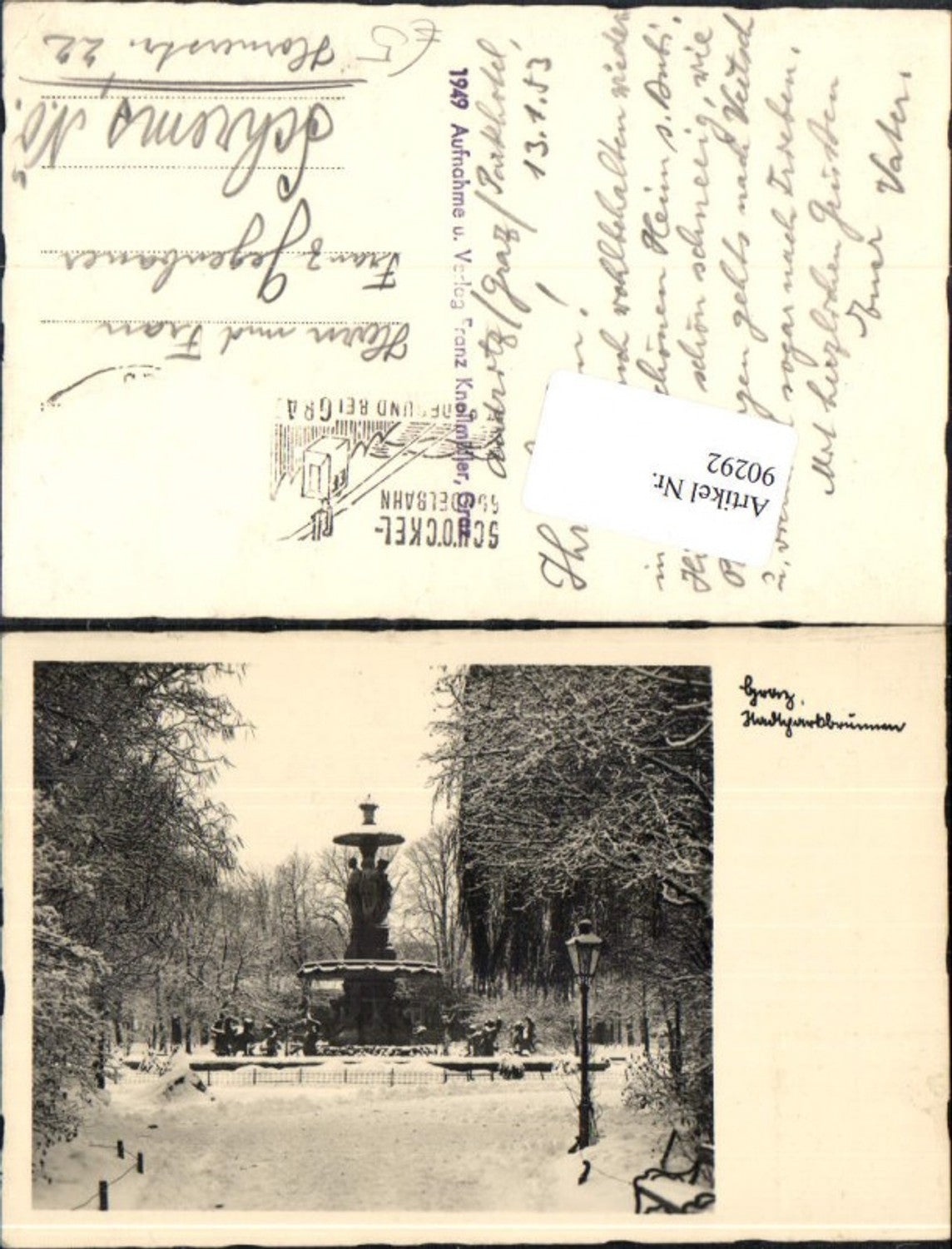 Alte Ansichtskarte – Old Postcard