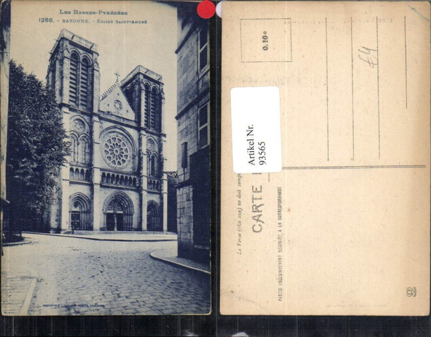 93565,Bayonne Eglise Saint Adre Frankreich