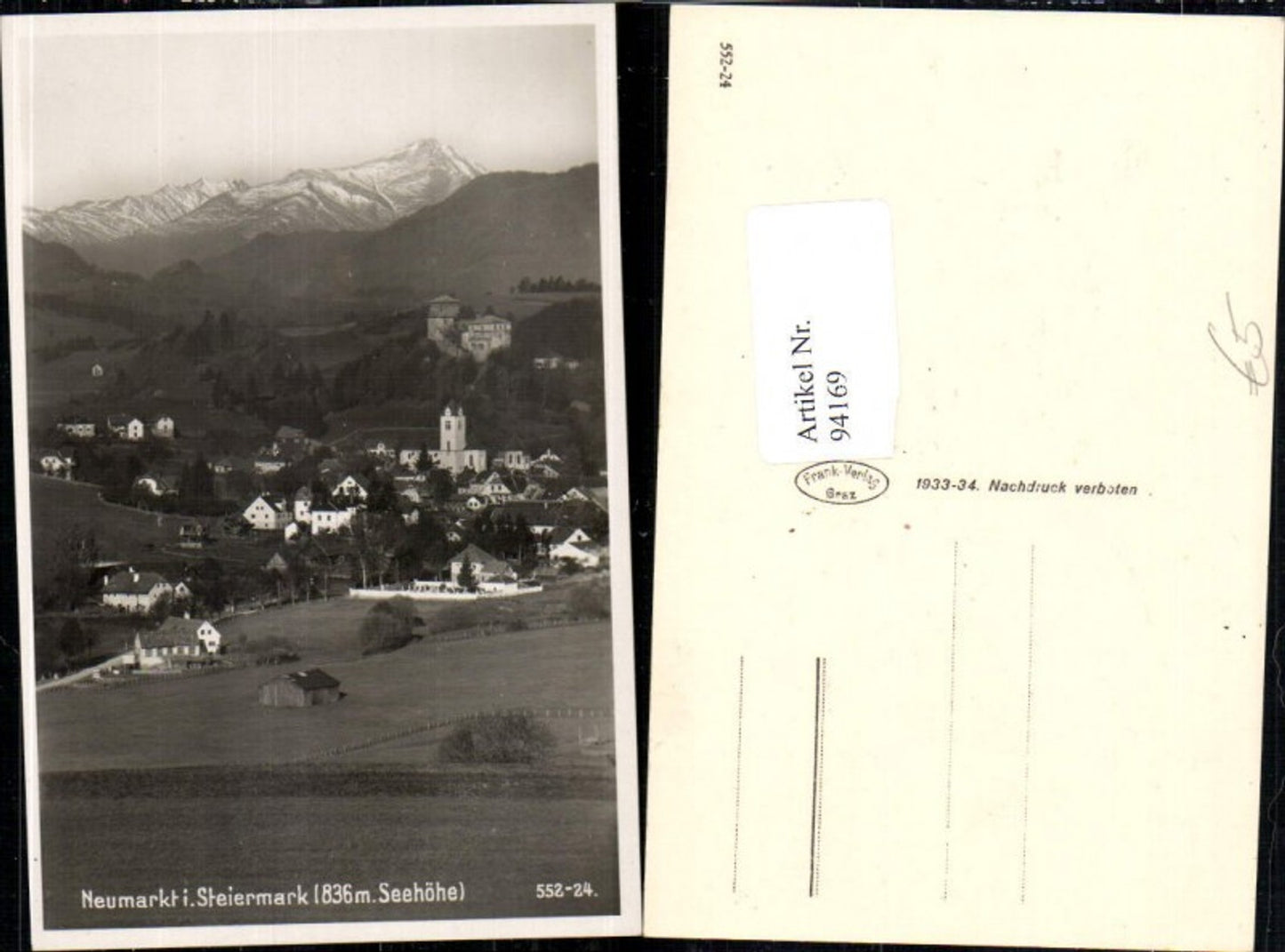 Alte Ansichtskarte – Old Postcard