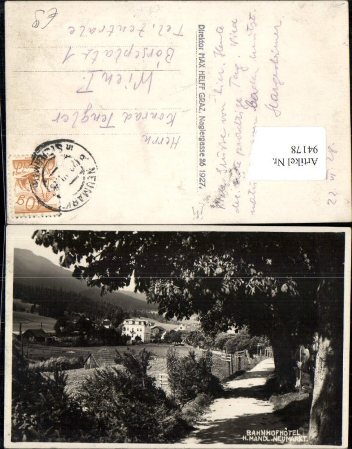 Alte Ansichtskarte – Old Postcard