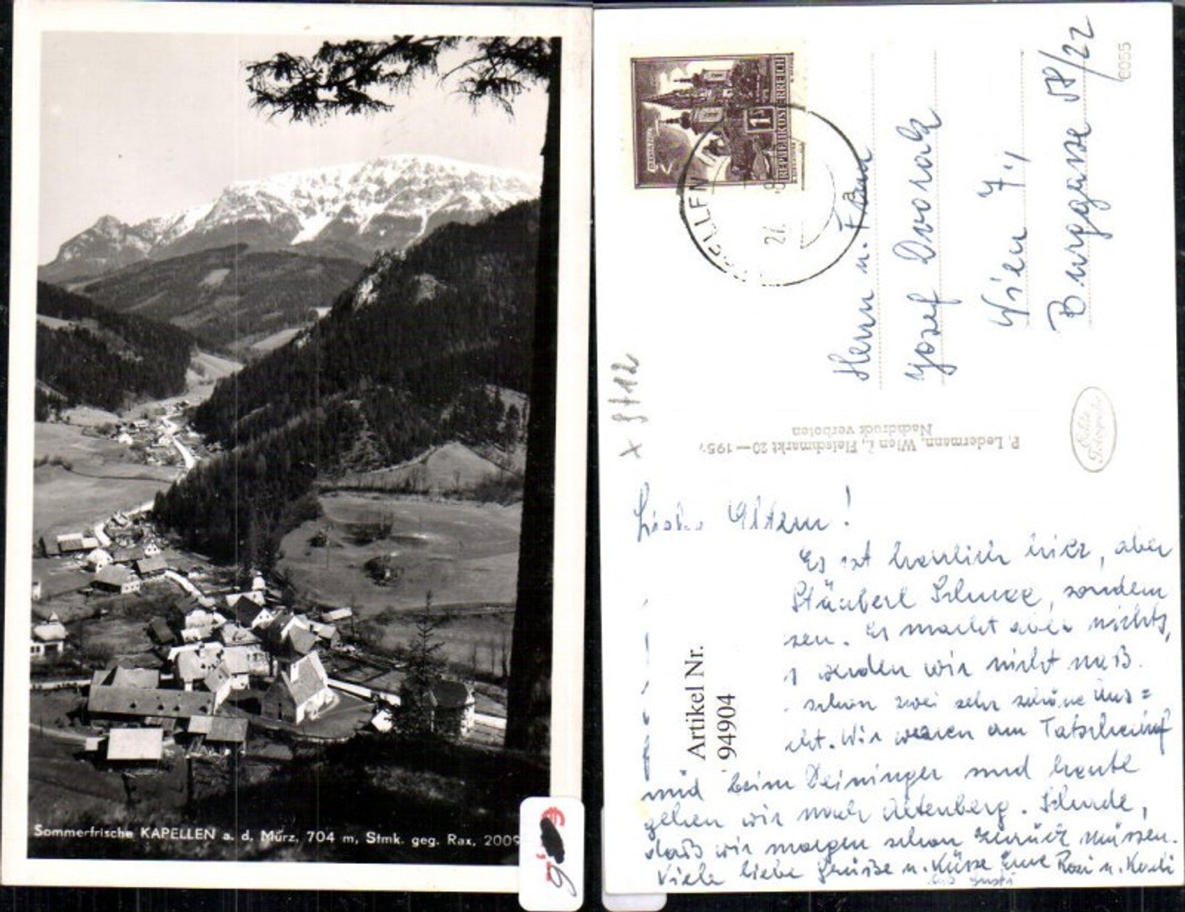 Alte Ansichtskarte – Old Postcard