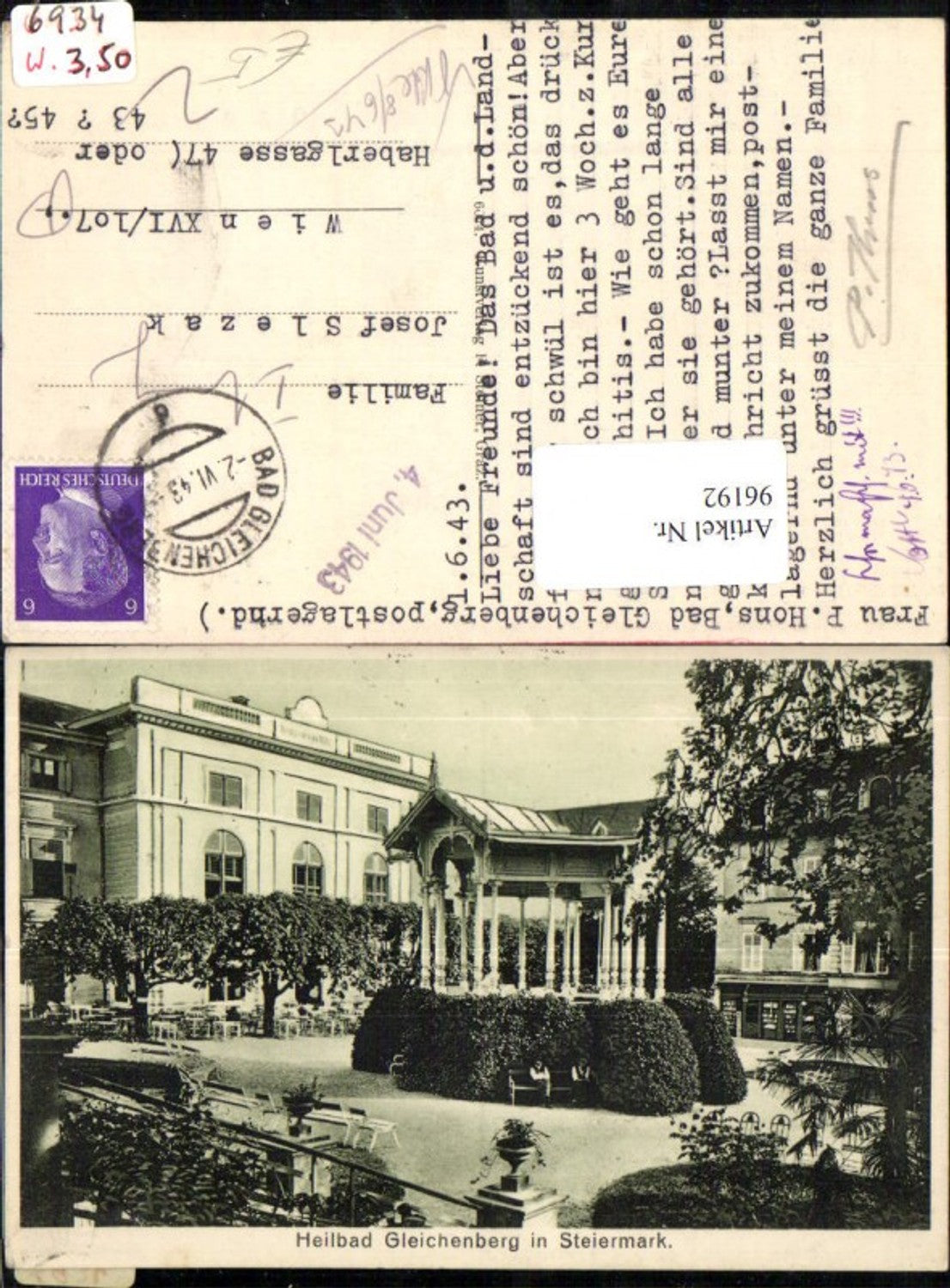 Alte Ansichtskarte – Old Postcard