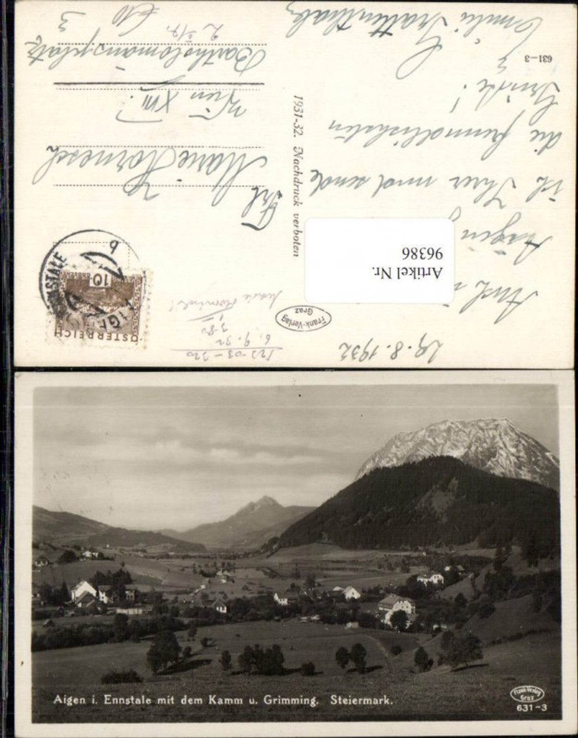 Alte Ansichtskarte – Old Postcard