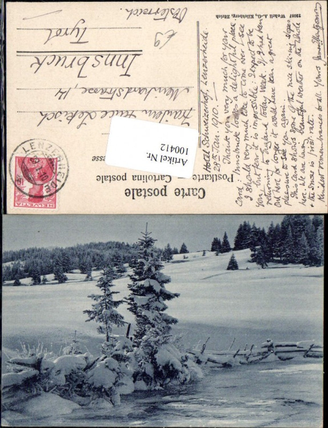 Alte Ansichtskarte – Old Postcard