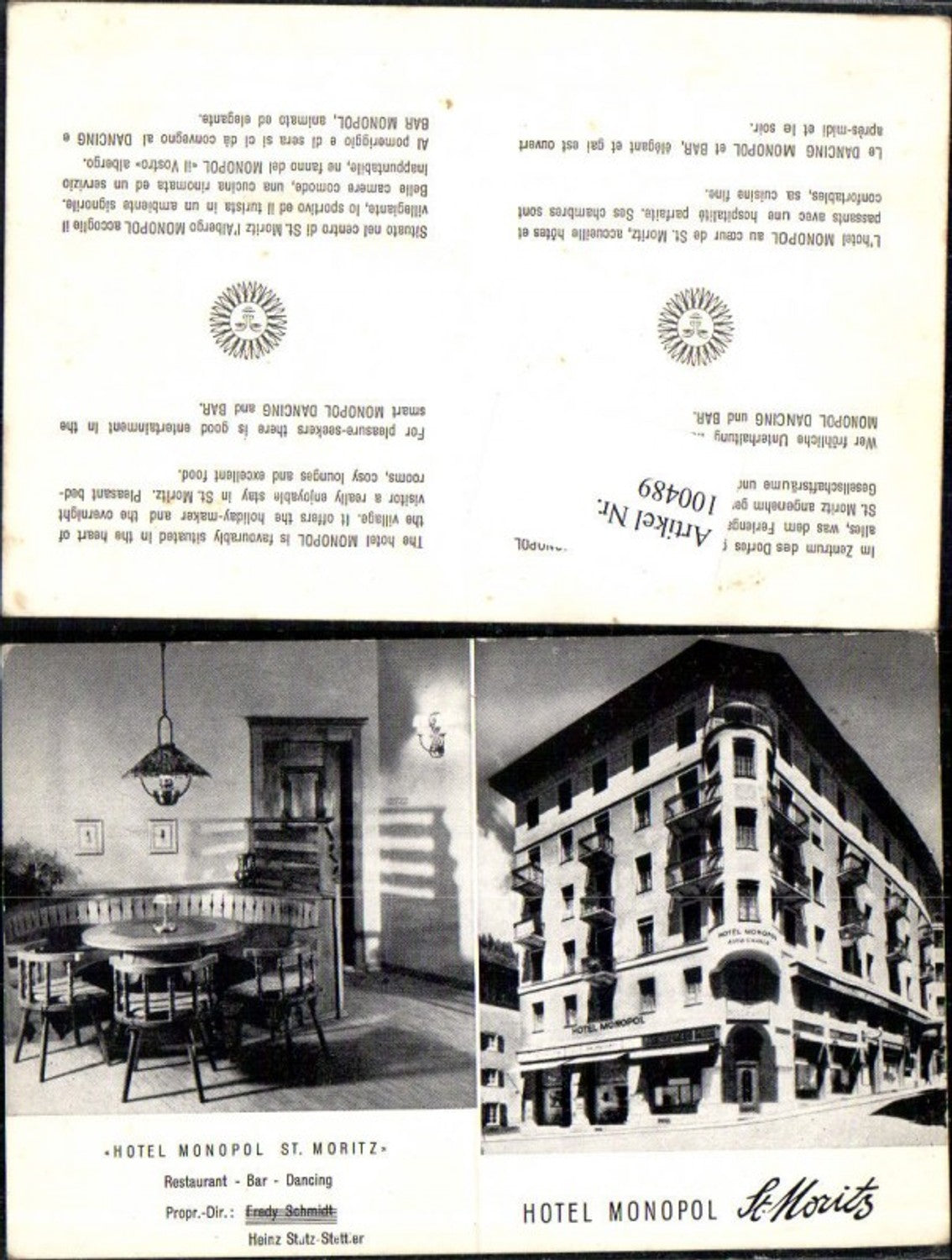 Alte Ansichtskarte – Old Postcard