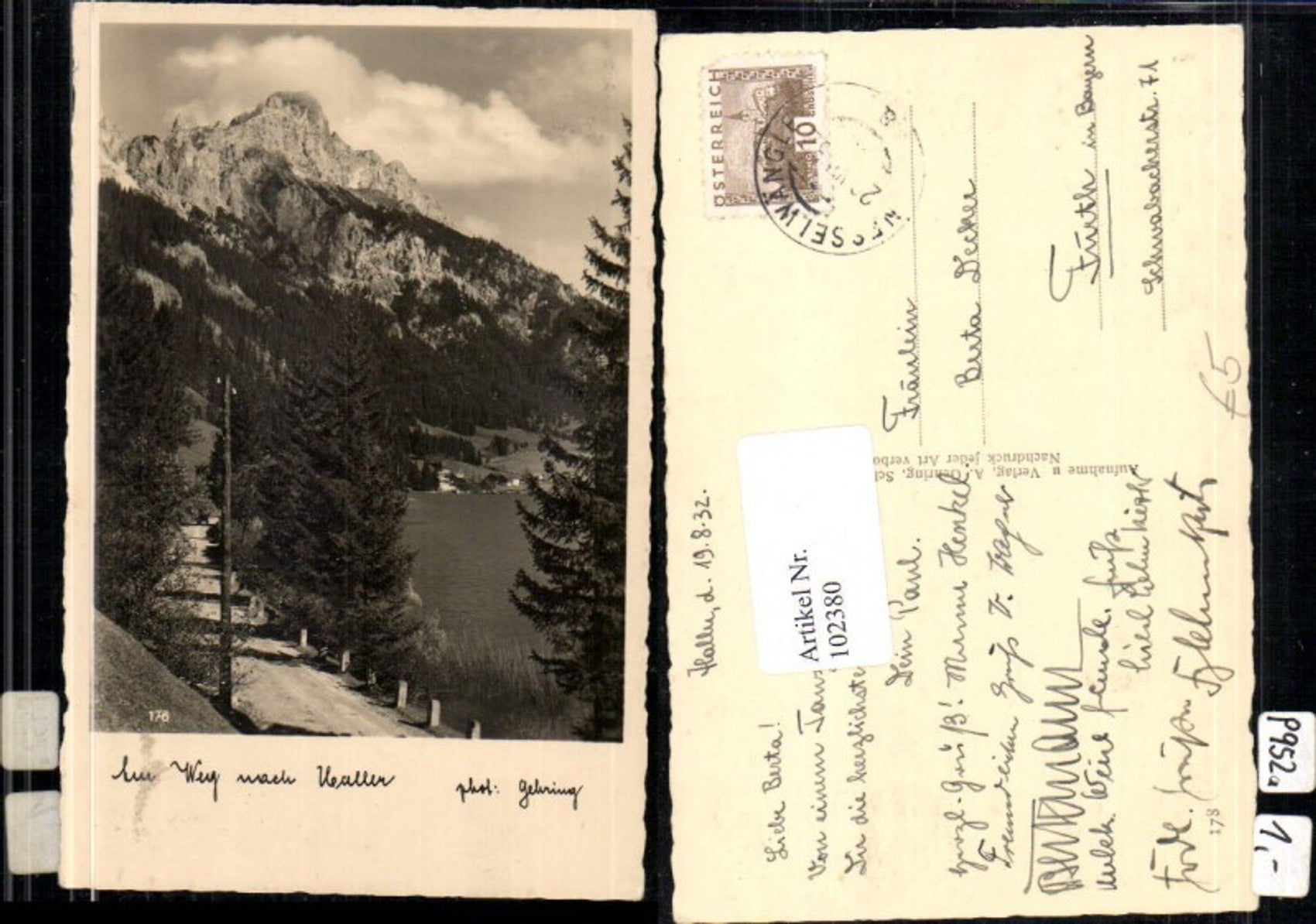 Alte Ansichtskarte – Old Postcard