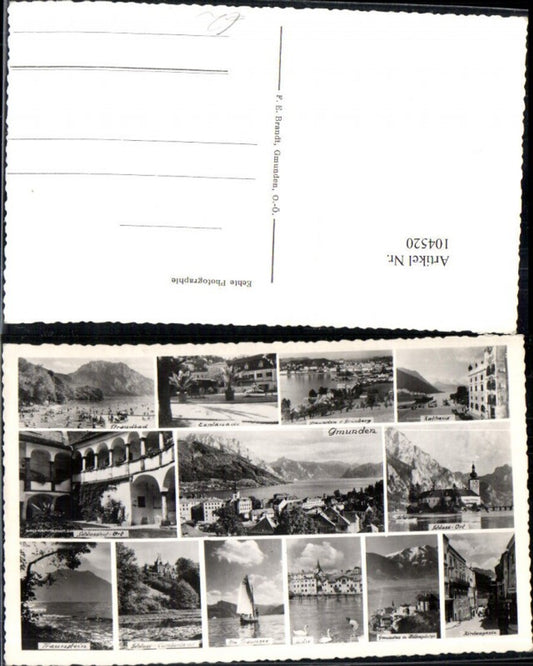 104520,Gmunden am Traunsee Salzkammergut Rathaus Schloss Ort pub F.E. Brandt