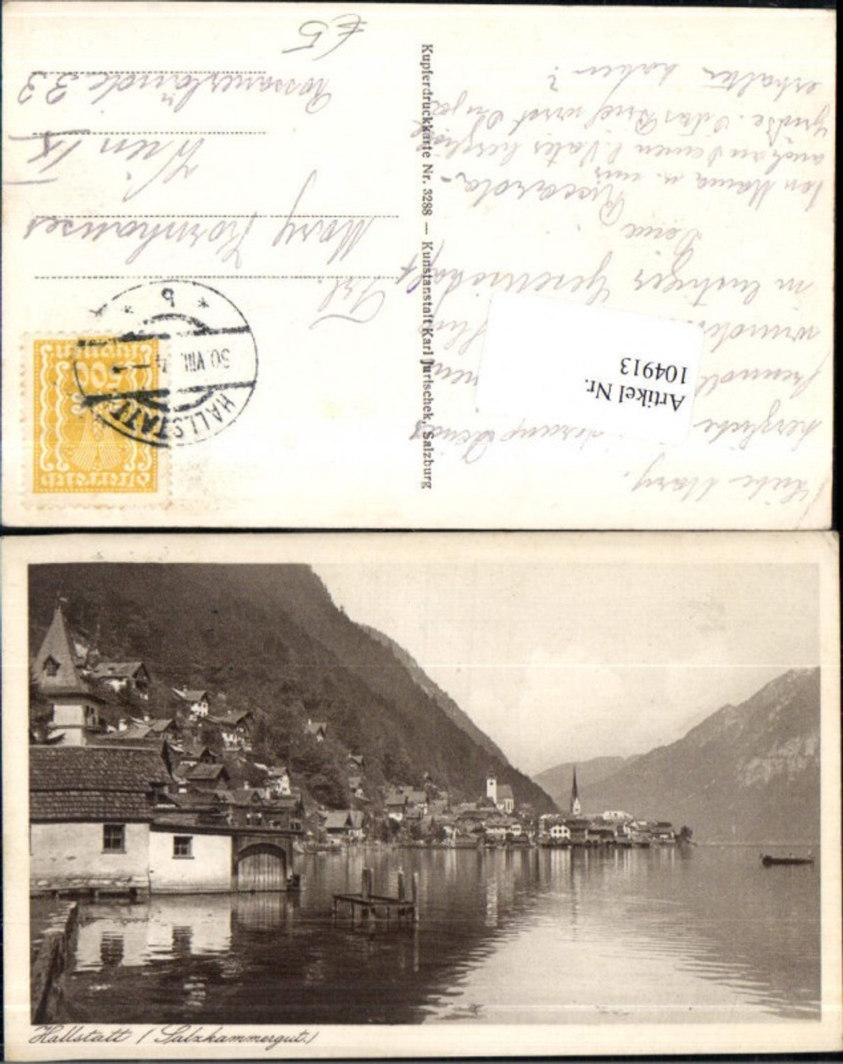 104913,Salzkammergut Hallstatt Ortsansicht