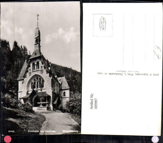 105997,Semmering Kirche am Hochweg Detailansicht