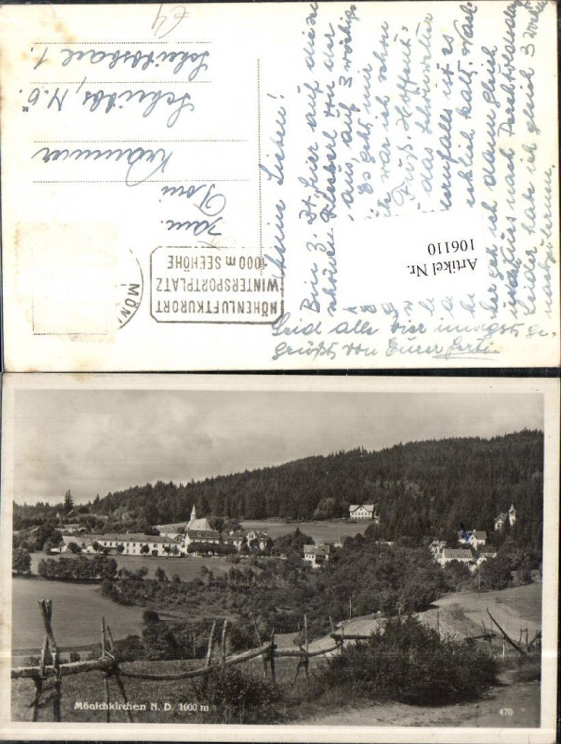 106110,Mönichkirchen am Wechsel Ortsansicht