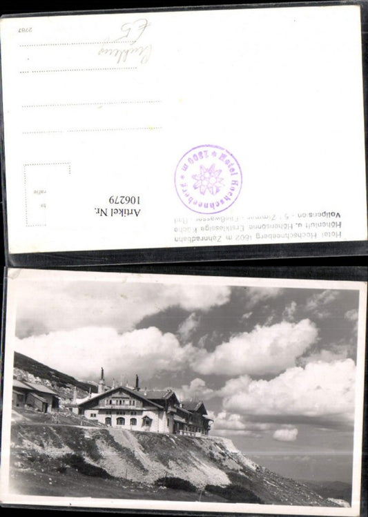 106279,Foto AK Hotel Hochschneeberg Schneeberg Puchberg