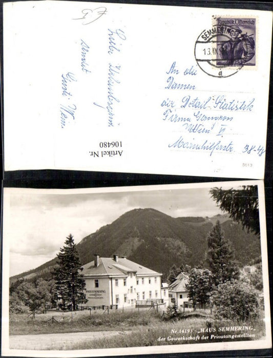 106480,Haus Semmering d. GPA Detailansicht