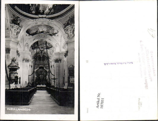 107051,Maria Langegg Kirche Innenansicht Altar bei Mautern a.d. Donau
