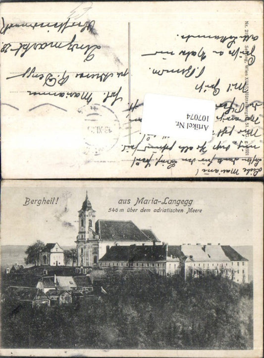 107074,Maria Langegg Kirche bei Mautern a.d. Donau