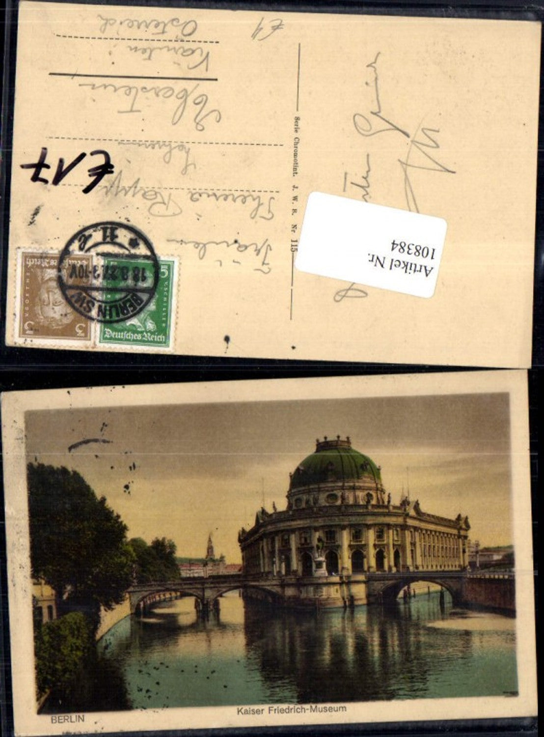 108384,Berlin Kaiser Friedrich Museum Detailansicht