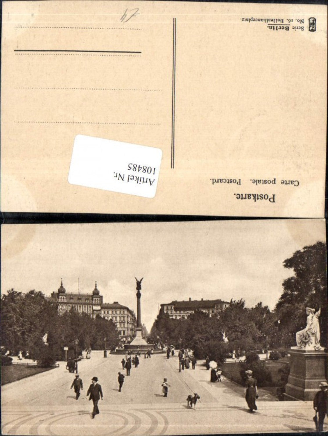 108485,Foto AK Berlin Belle Alliance Platz