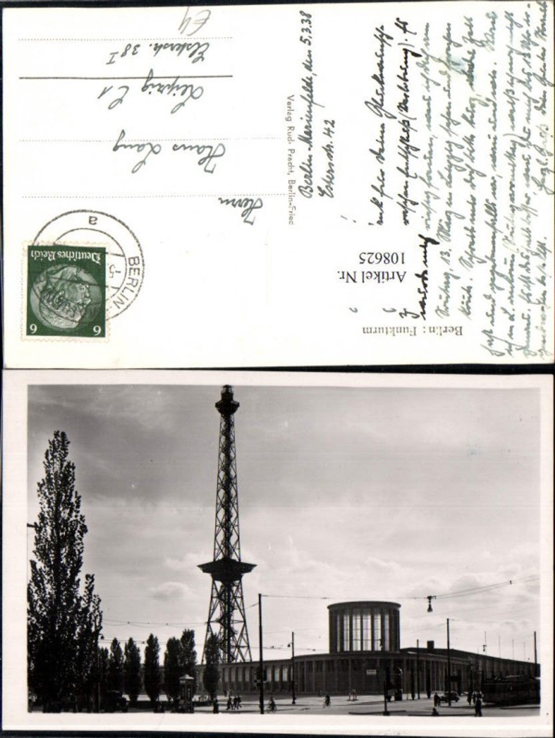 108625,Foto AK Der Funkbturm Charlottenburg