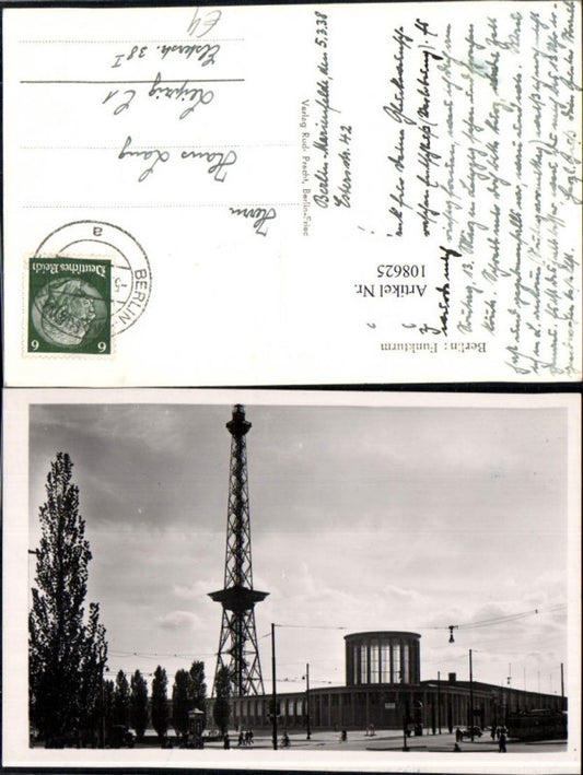 108625,Foto AK Der Funkbturm Charlottenburg