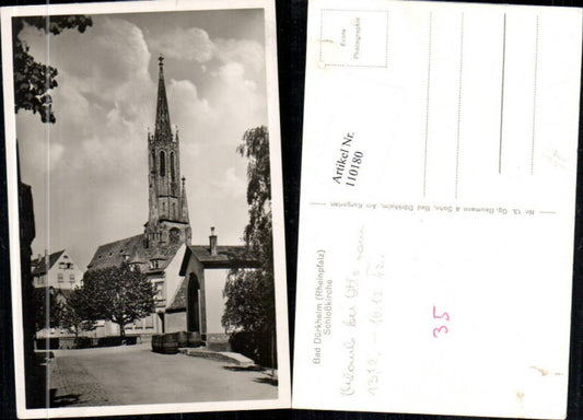 110180,Foto AK Bad Dürkheim Rheinpfalz Schlosskirche Kirche Detailansicht