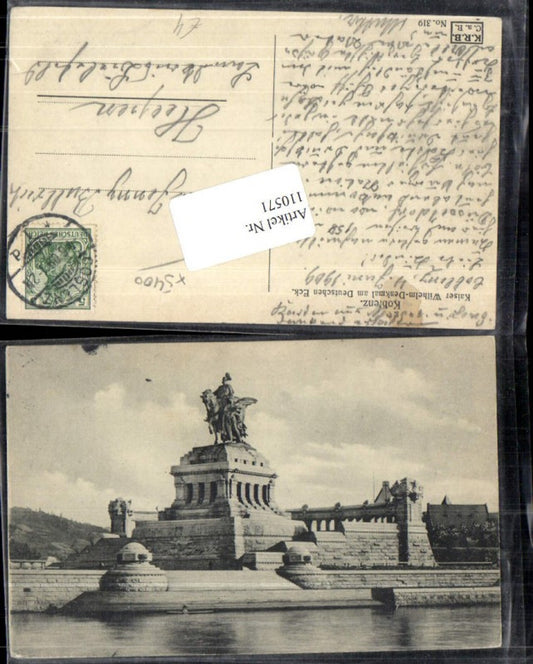 110571,Kaiser Wilhelm Denkmal Deutsches Eck Koblenz