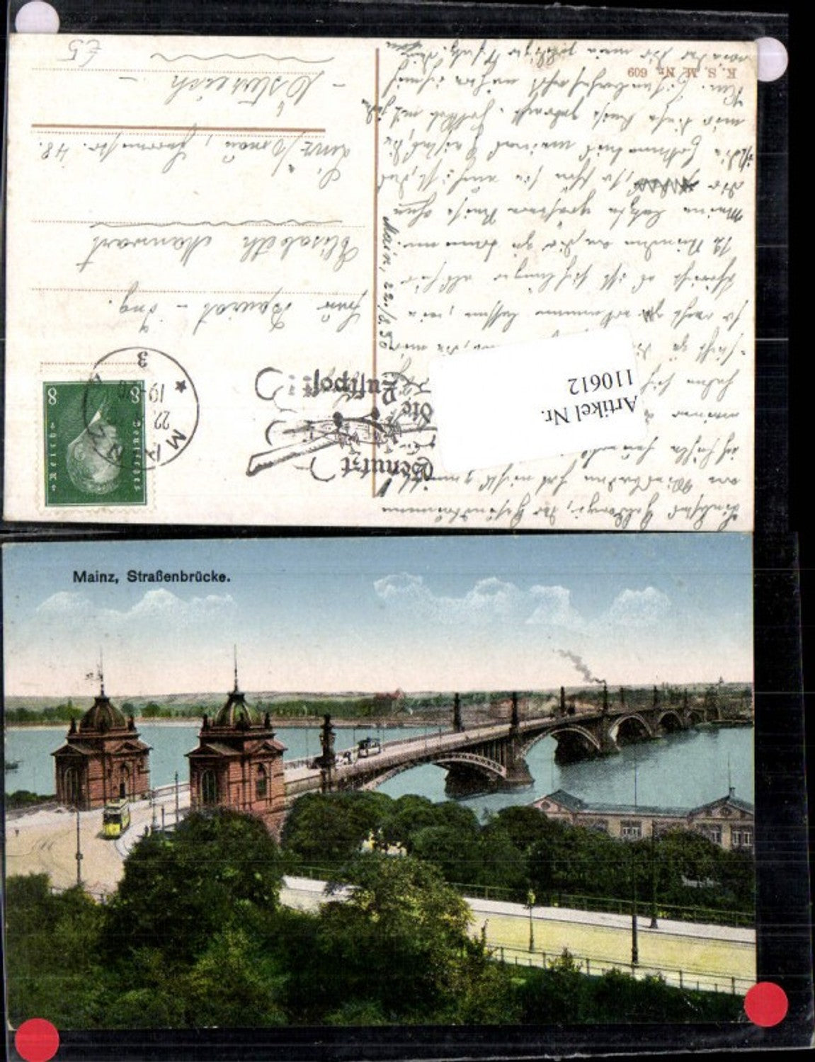 110612,Mainz Strassenbrücke 1925