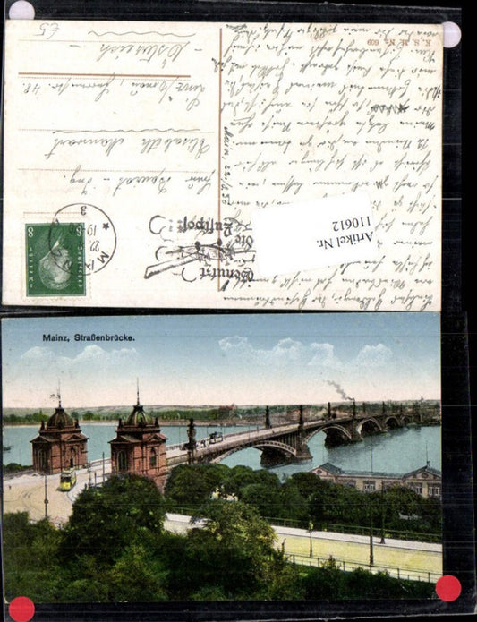 110612,Mainz Strassenbrücke 1925