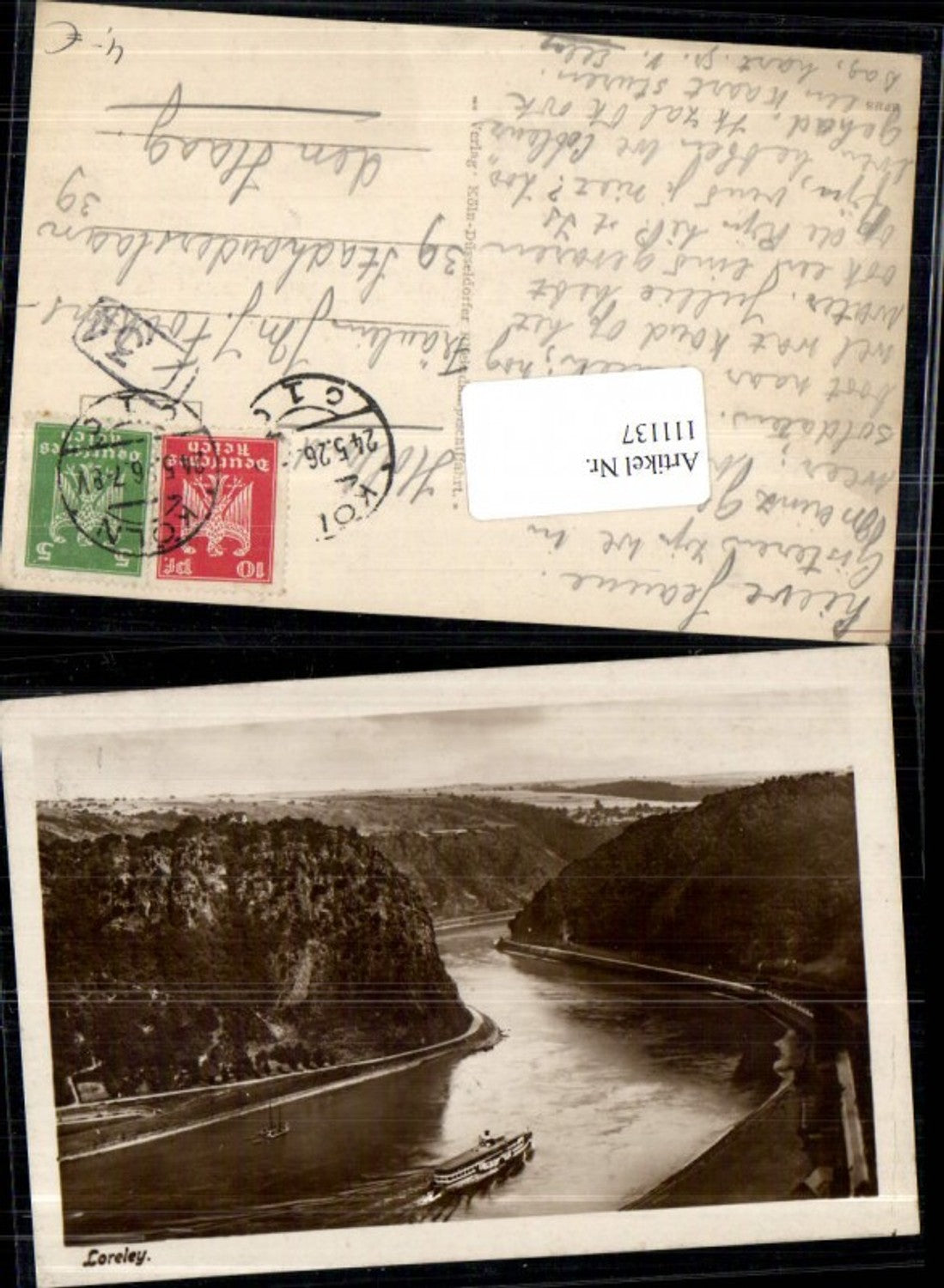 111137,Loreley am Rhein 1926