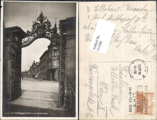 111286,Linz a.d. Donau Volksgarten und Landstraße