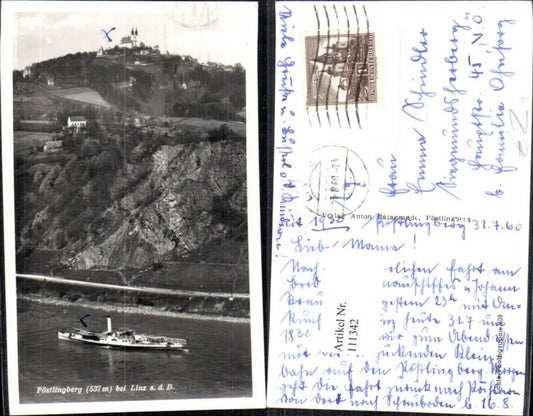 111342,Linz a.d. Donau Pöstlingberg Dampfer