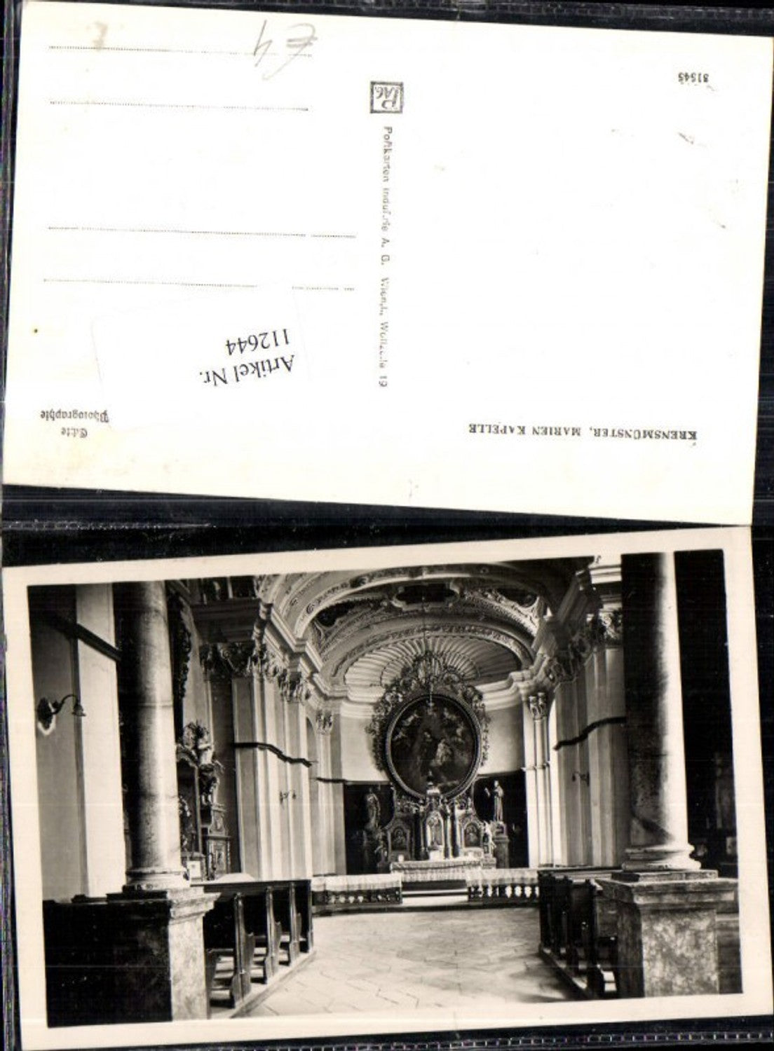 112644,Kremsmünster Marienkapelle Innen Fotokarte