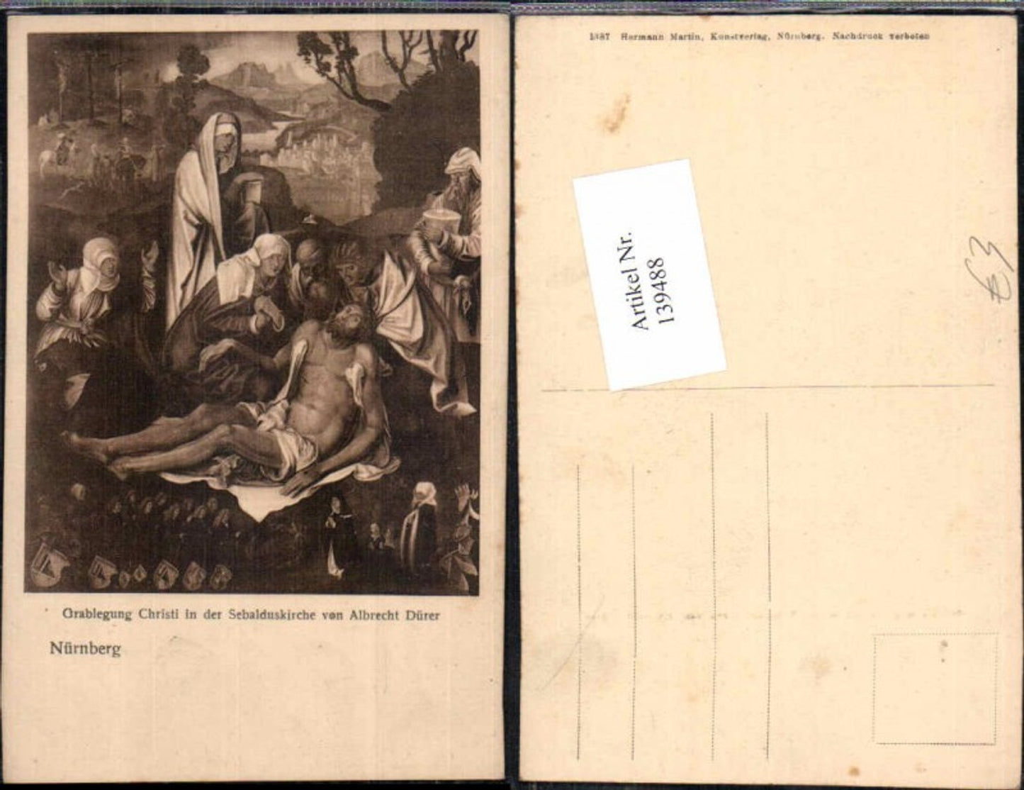 139488,Christi Grablegung Jesus Dürer