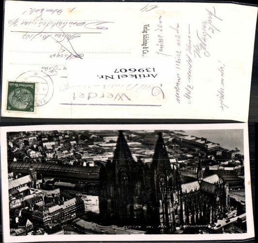 139607,Fliegeraufnahme Köln am Rhein