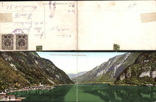 139699,Klappkarte Hallstatt Salzkammergut Panorama