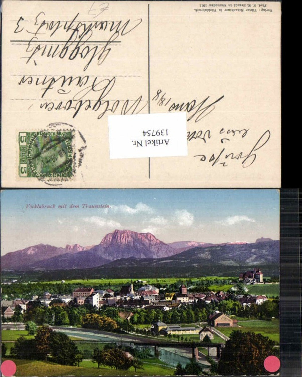 139754,Vöcklabruck m. Traunstein 1911