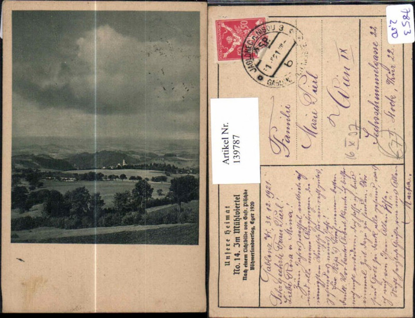 139787, Böhmerlandverlag Eger Cheb Im Mühlviertel Rohrbach Umgebung
