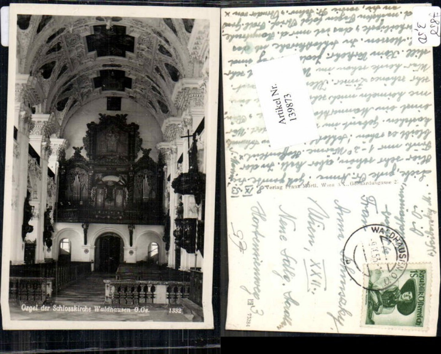 139873,Waldhausen bei Grein im Strudengau Kirche Innen