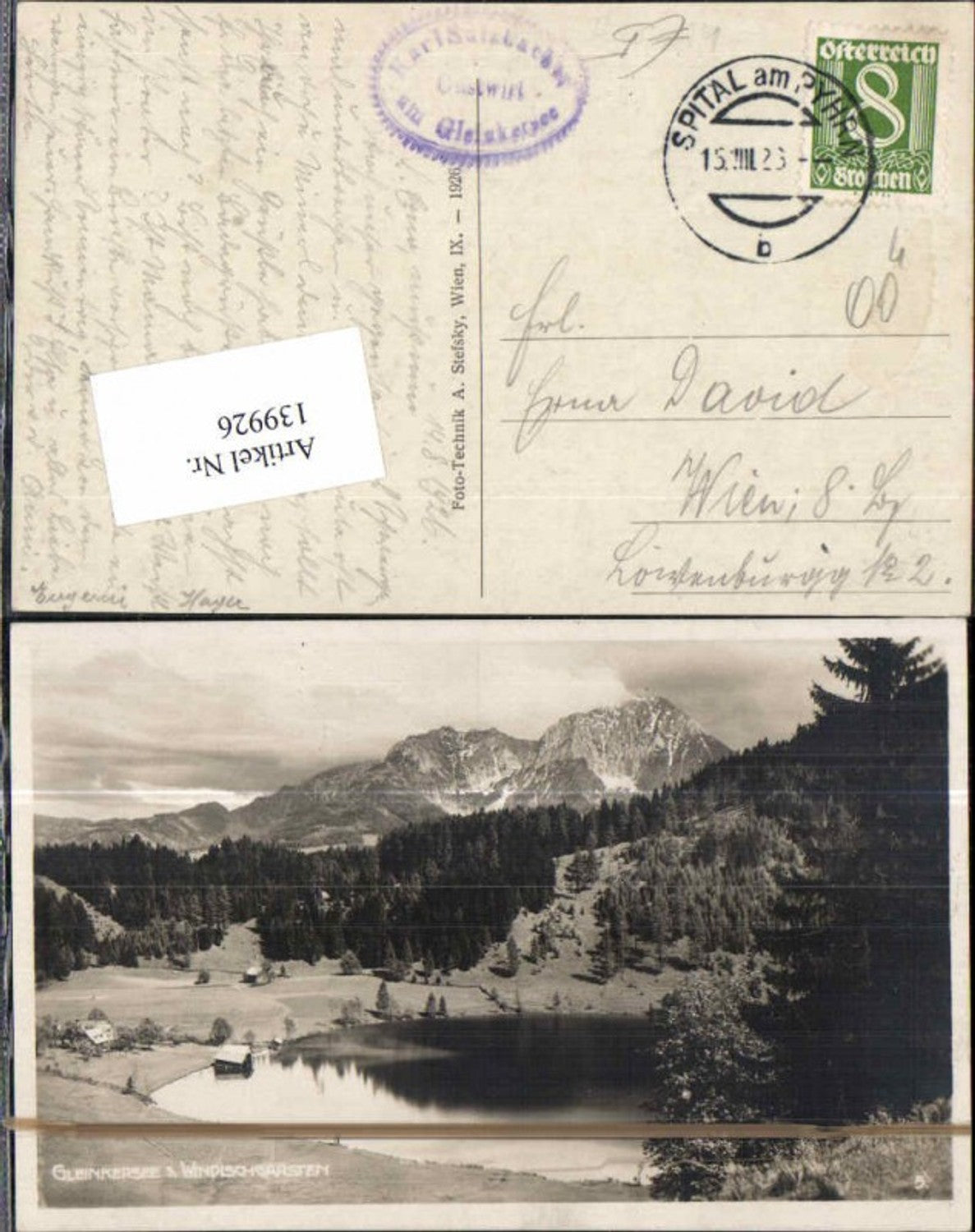 139926,Gleinkersee bei Spital am Pyhrn Windischgarsten