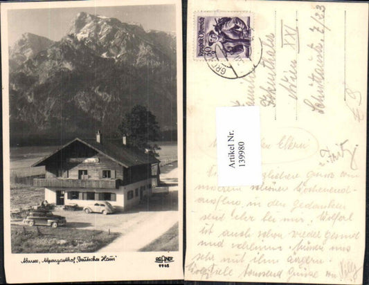 139980,Almsee bei Grünau Gasthaus deutsches Haus VW Käfer Brandt 9965