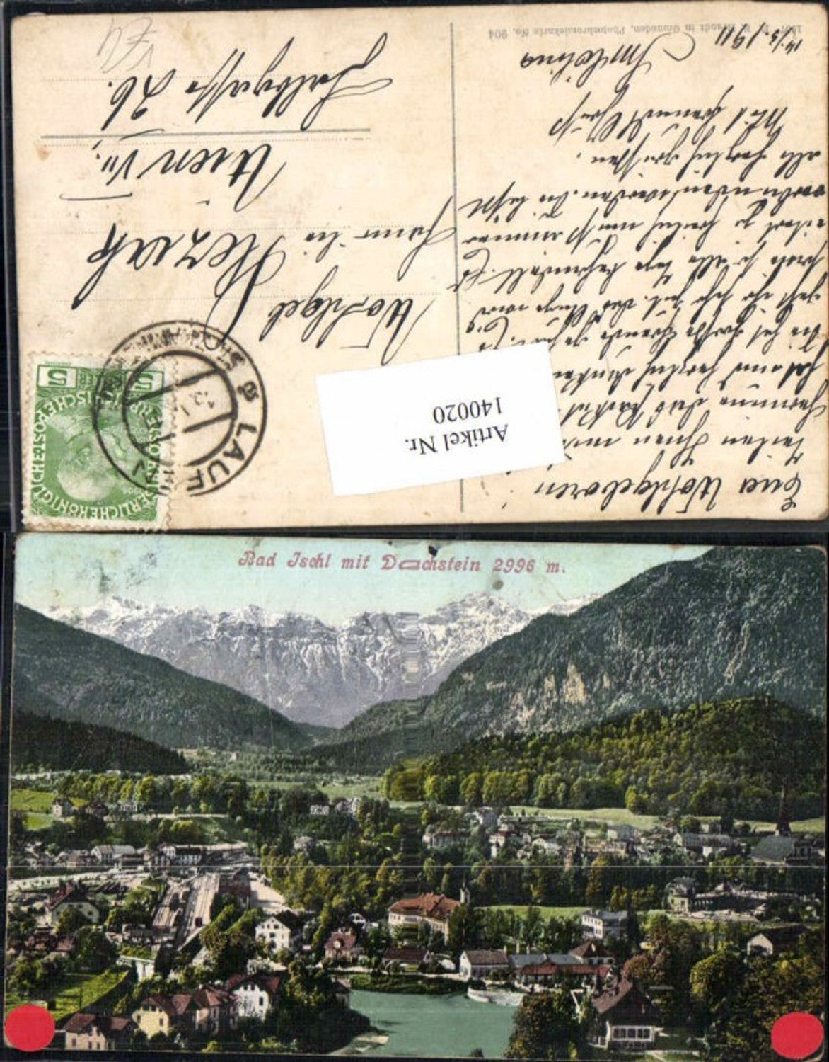 140020,Bad Ischl m. Dachstein Brandt 904