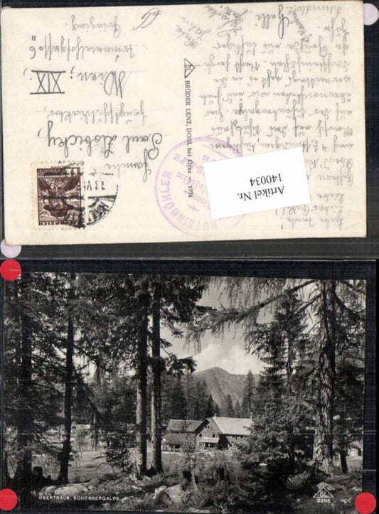 140034,Obertraun Schönbergalpe 1930