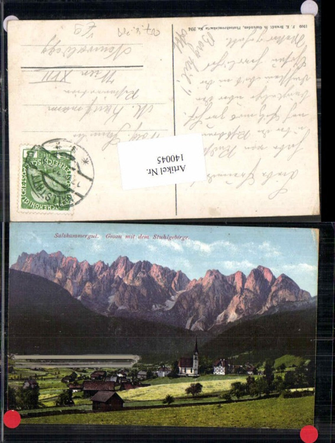 140045,Gosau m. Stuhlgebirge Salzkammergut Brandt 204