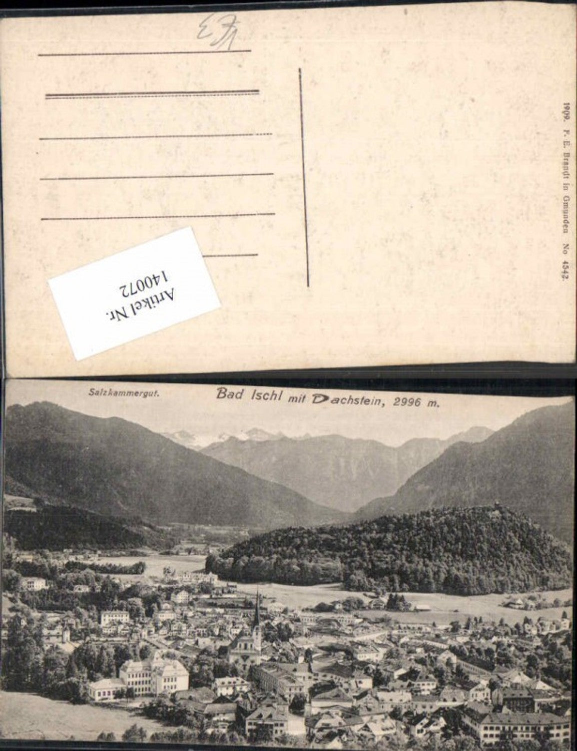 140072,Ischl m. Dachstein Brandt 4542