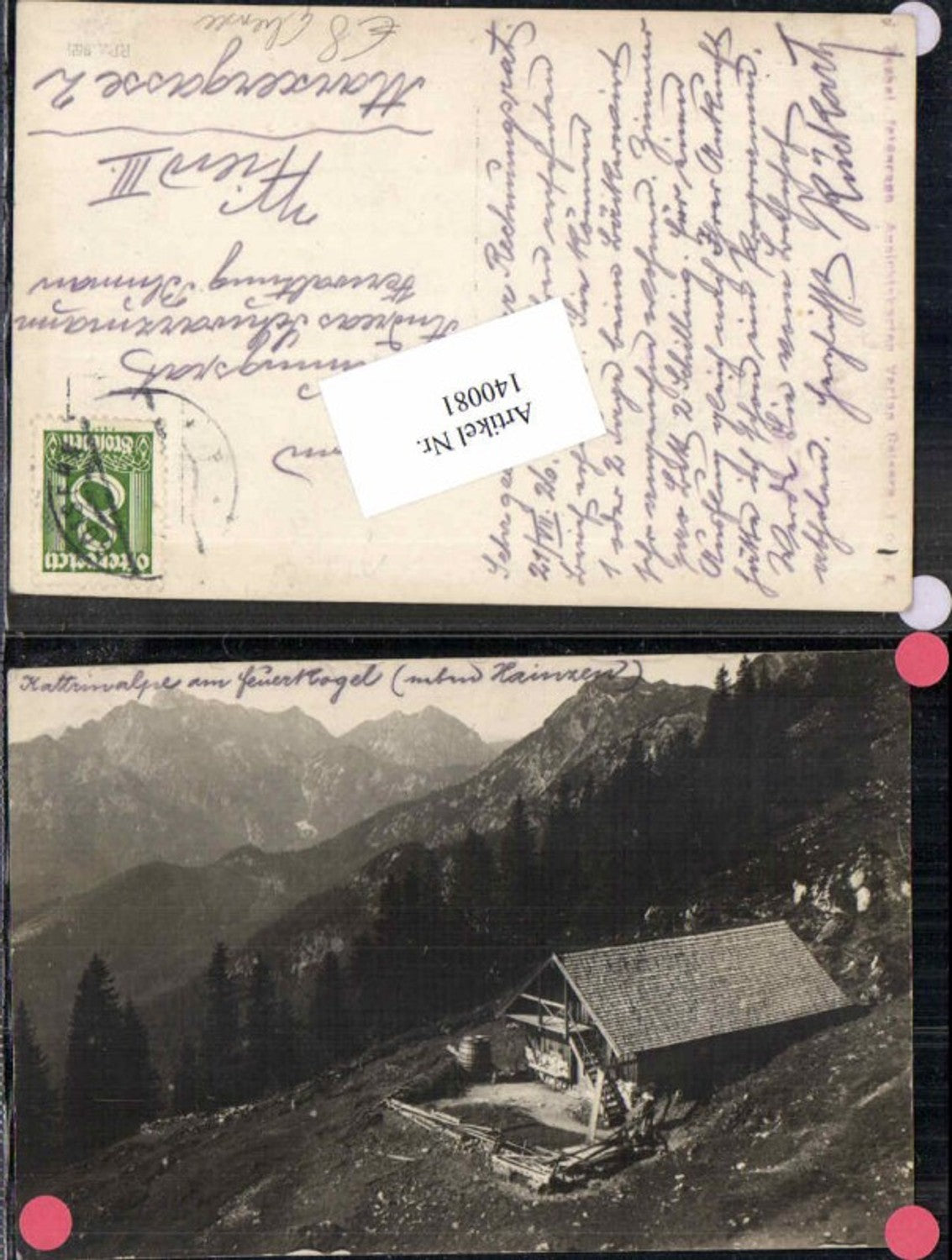 140081,Fotokarte Katrinalpe am Feuerkogel Goisern Ebensee Ischl